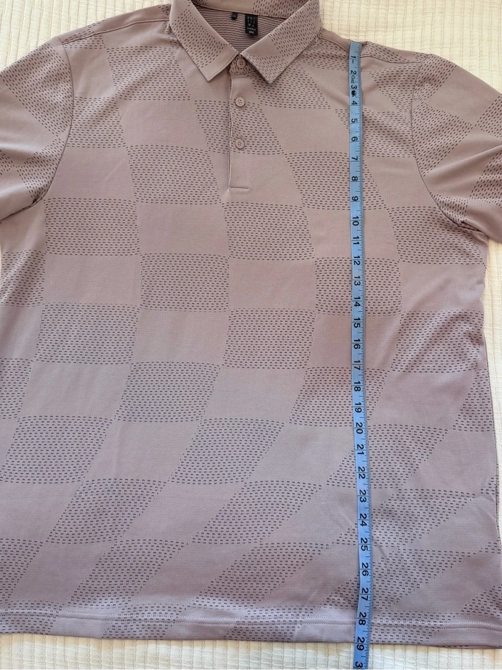 adidas Lavender Short-Sleeve Performance Polo